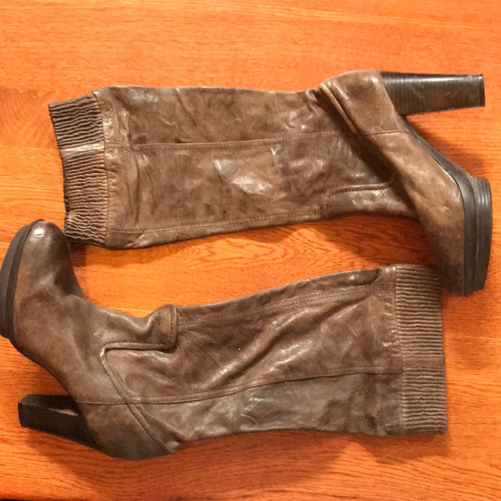 Frye knee high leather boot